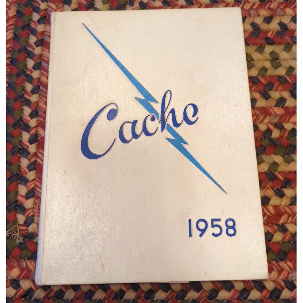 Vintage 1958 Cache High School Yearbook Washington NJ Dennis the Menace Art